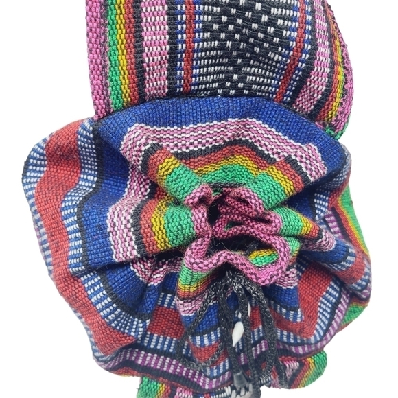 Unbranded | Multicolored Bohemian Baja Fabric Backpack or Bookbag (One Size) - Picture 2 of 14